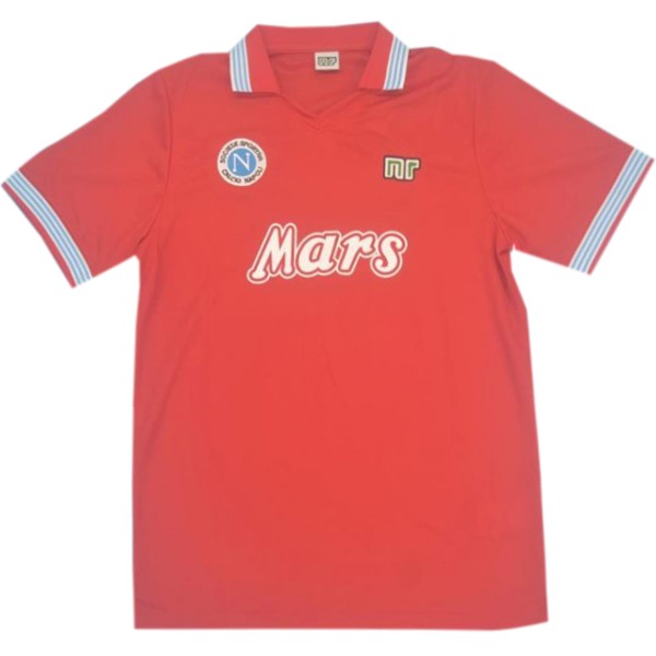 Tailandia Camiseta Napoli Tercera Equipación Retro 1988 1989 Rojo